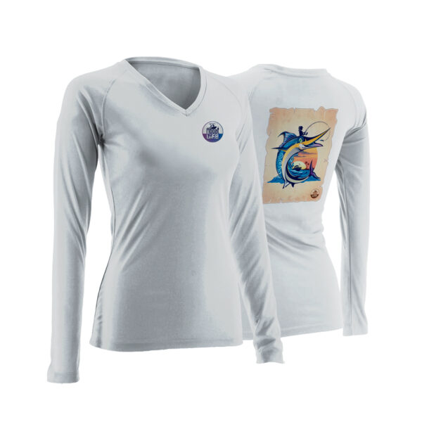 Woman’s Marlin V-Neck Gray